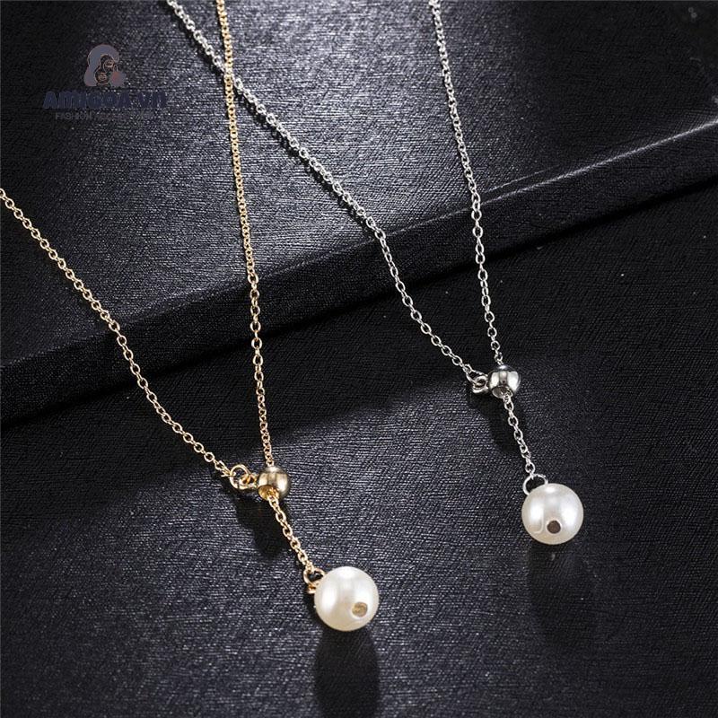 Vòng cổ Đính Ngọc Trai Có Thể Điều Chỉnh Phong Cách Cổ Điển Thời Trang