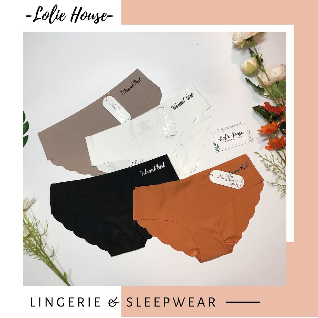 [Mã WASTDEP giảm 5K đơn bất kì] Quần lót nữ su đúc cotton không viền không đường may viền lượn sóng LOLIE HOUSE - QL4 | BigBuy360 - bigbuy360.vn