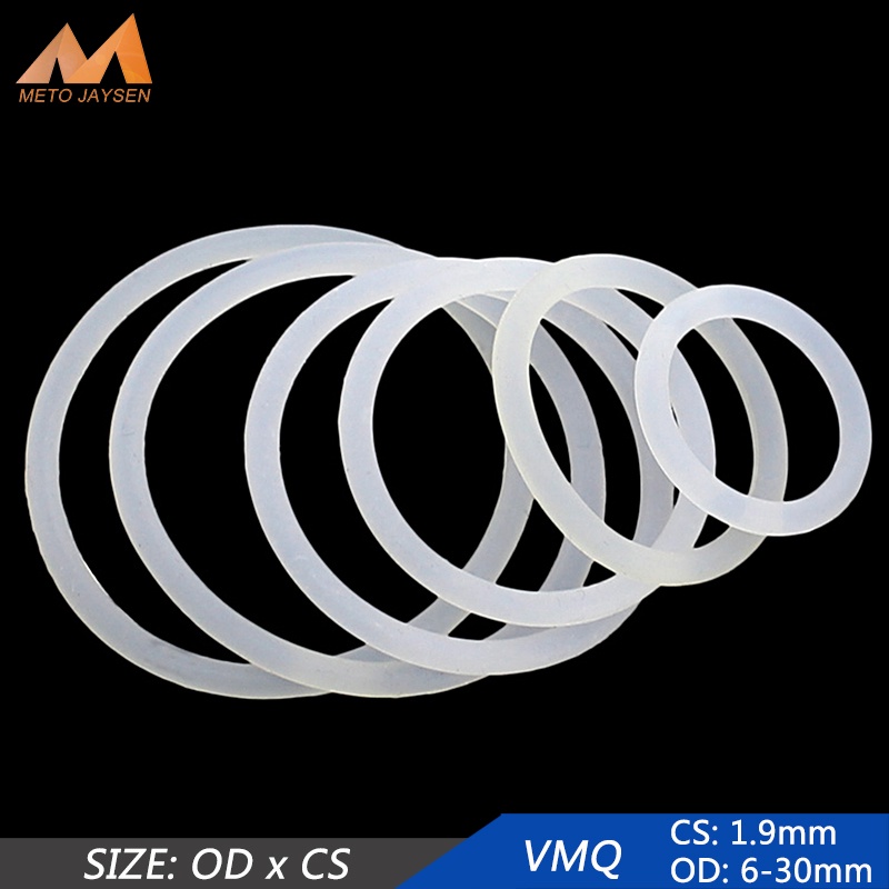 Set 20 Vòng Đệm Cao Su silicone Hình Chữ o Kích Thước 6mm-30mm cs 1.9mm