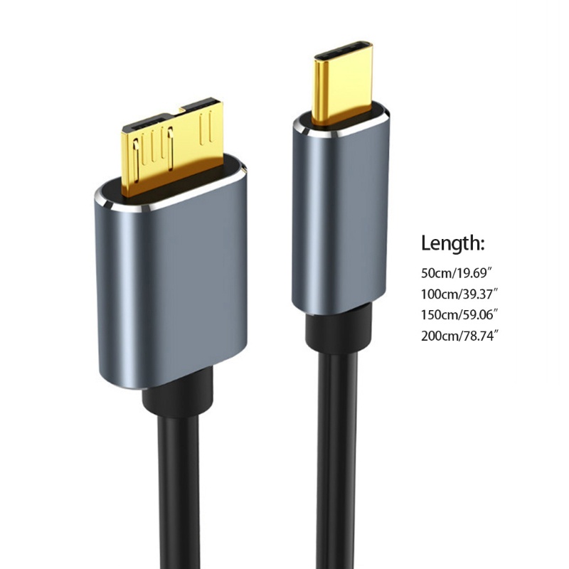 Dây cáp chuyển đổi USB 3.0 Type C sang Micro B siêu nhanh chóng 5Gbps 625MB/S dành cho ổ cứng