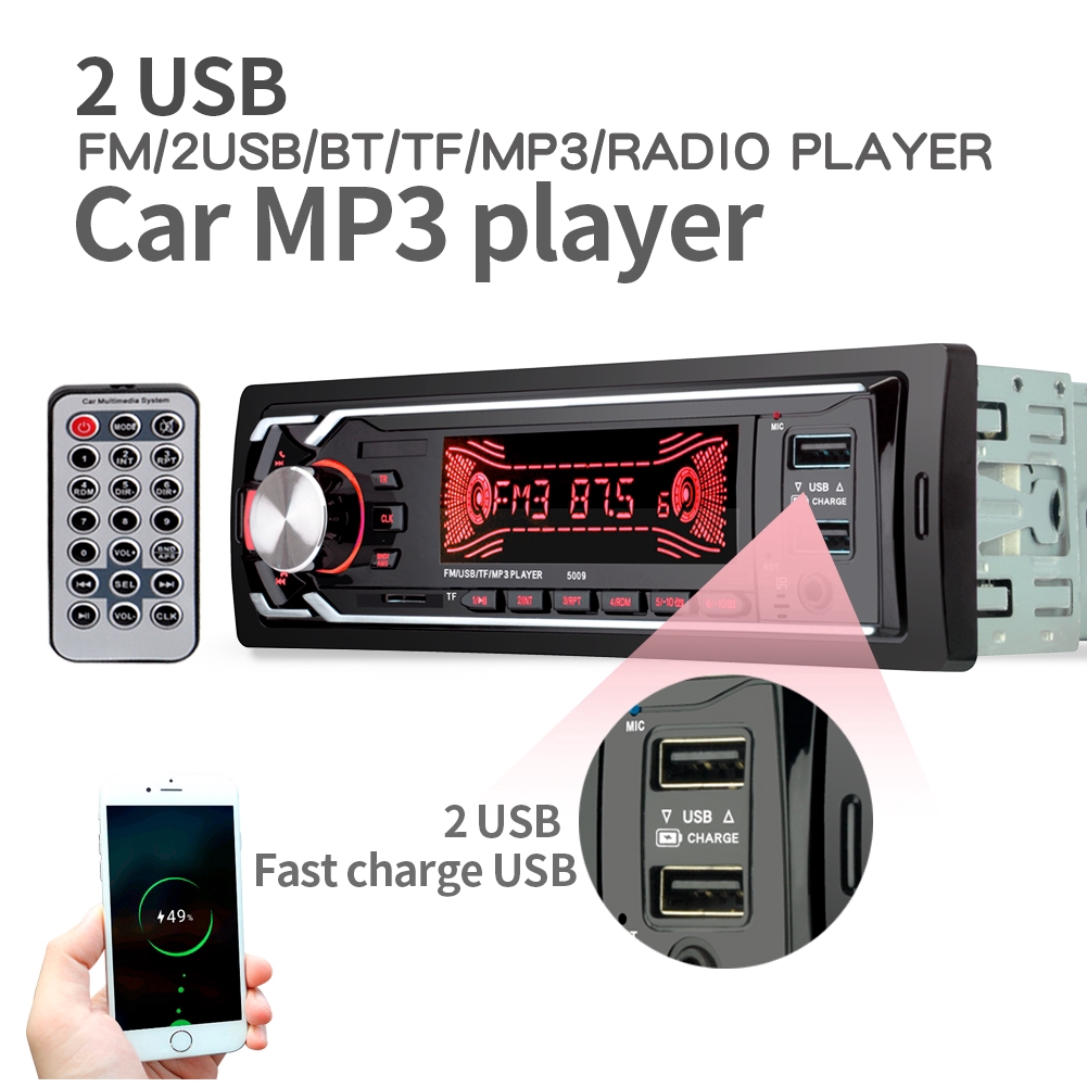 Đầu nghe nhạc MP3/ Bluetooth/ Đài FM cổng USB màn hình 4.1 inch dành cho xe hơi
