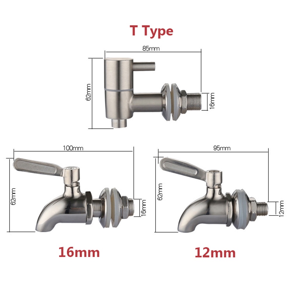 Vòi rót nước bằng thép không gỉ chịu nhiệt cao dành cho thùng rượu/bia/cà phê