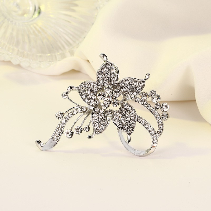 Bộ sưu tập cài áo hình hoa đính đá sang trọng GC315 và các mẫu khác