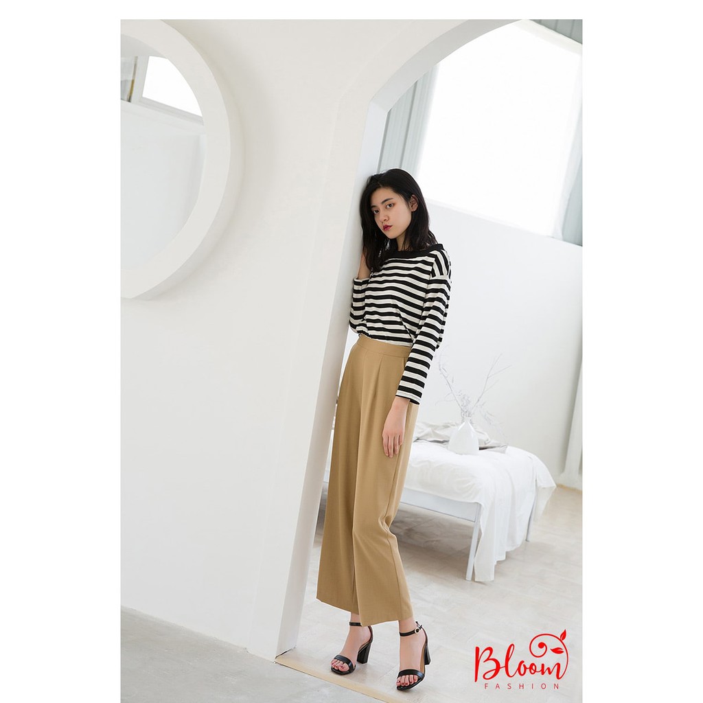 Giày cao gót nữ đế vuông 7 phân mũi vuông da bóng quai ngang sang trọng Giày cao gót nữ 7p BLOOMFASHION GMV01 | BigBuy360 - bigbuy360.vn