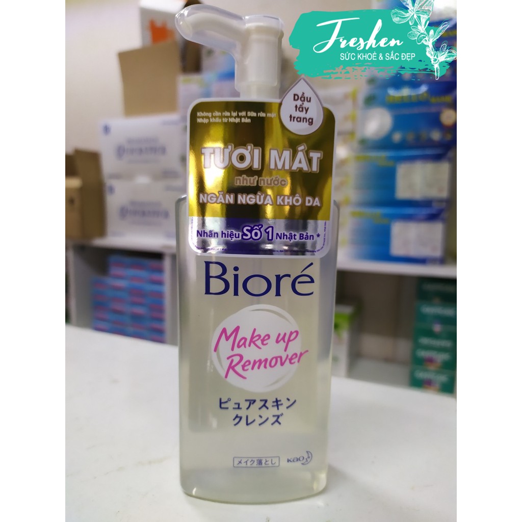 ✅ (CHÍNH HÃNG) Biore dầu tẩy trang sạch sâu tươi mát (Biore make up remover pure skin cleanse) 230ml