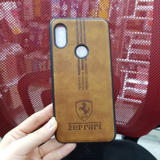 Ốp Xiaomi Redmi Note 6pro dẻo kiểu da in logo