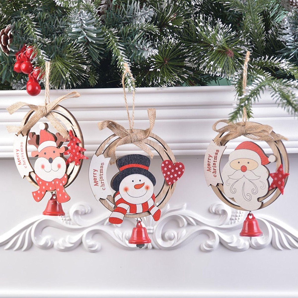 Phụ Kiện Treo Trang Trí Cây Thông Giáng Sinh Năm Mới Bằng Vải Bố Dễ Thương