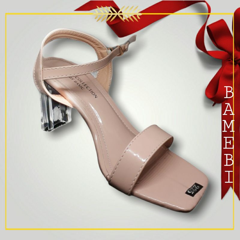 Giày sandal cao gót đế vuông trong cho nữ sinh mặc áo dài đi học (lẻ size)