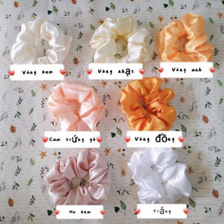 cột tóc vải scrunchies( được chọn màu) - Hoangoanh0691