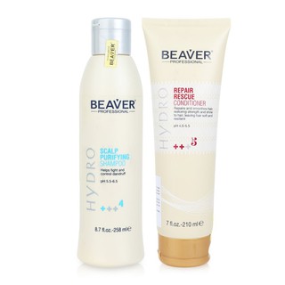 Combo dầu gội trị gàu, chống rụng tóc và dầu xả tái tạo Beaver Hydro