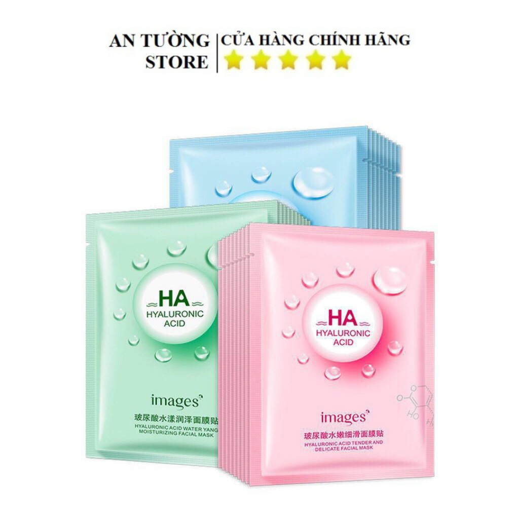 Mặt Nạ Giấy Dưỡng Da Mụn Cấp Ẩm Dưỡng Trắng Thải Độc HA Images