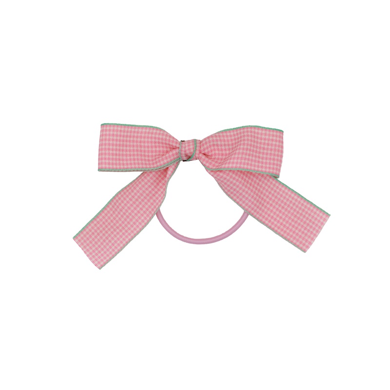 Cột Tóc Buộc Tóc Nơ Caro Màu Pastel LIN