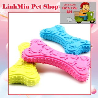 Đồ chơi gặm hình khúc xương bằng cao su an toàn cho thú cưng