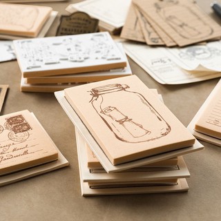 Set con dấu và giấy note