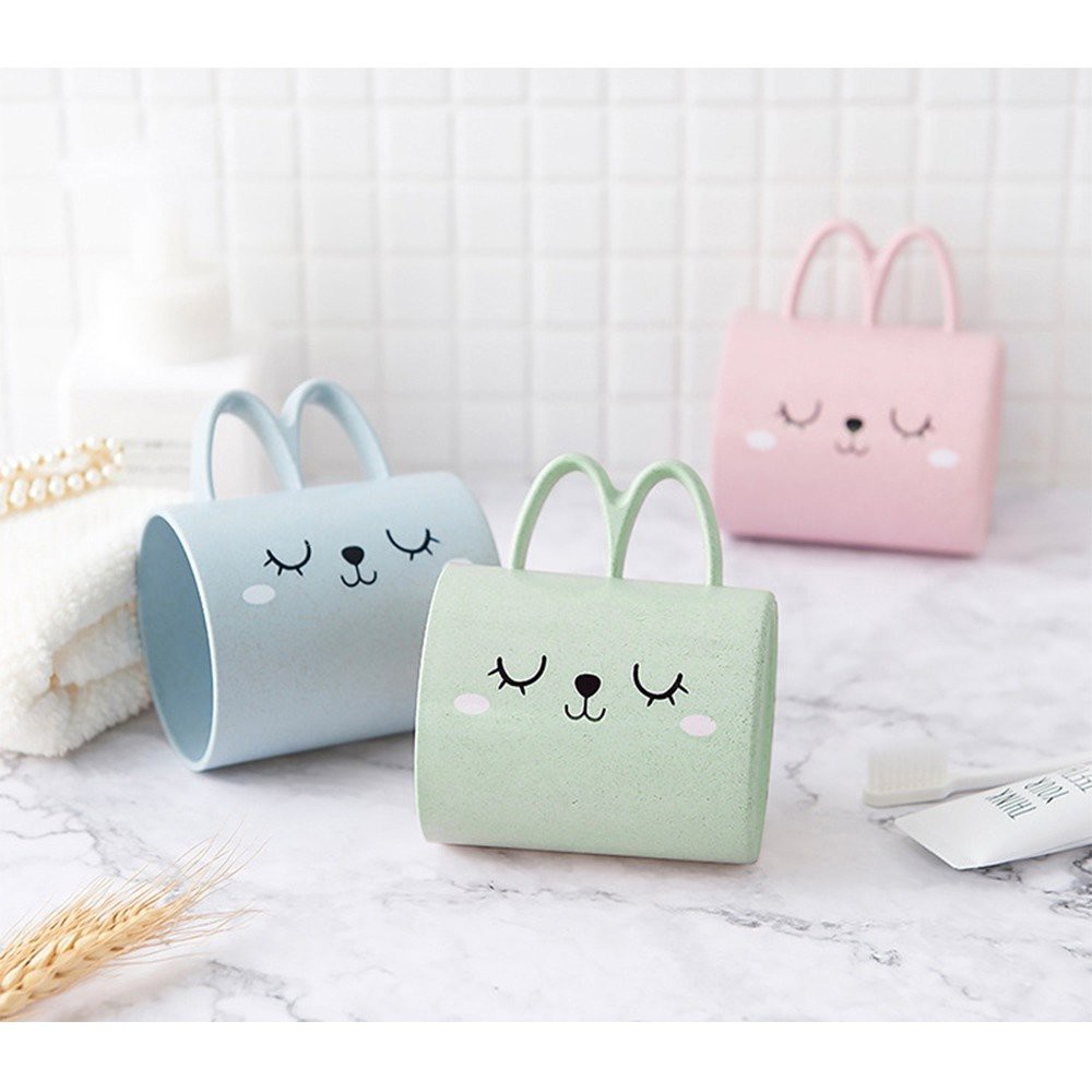 Cốc Uống Nước Lúa Mạch Mắt Nai Cho Bé - Ly Đánh Răng Cute