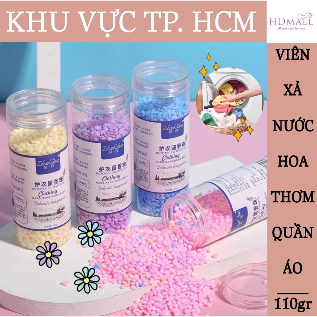 Viên Xả Thơm Quần Áo Hương Nước Hoa, Làm Mềm Vải Zhao Ghun Nội Địa 110gr