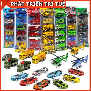 Đồ Chơi Hộp 6 Món Ô Tô Máy Bay Cho Bé - Tùy Chọn Màu