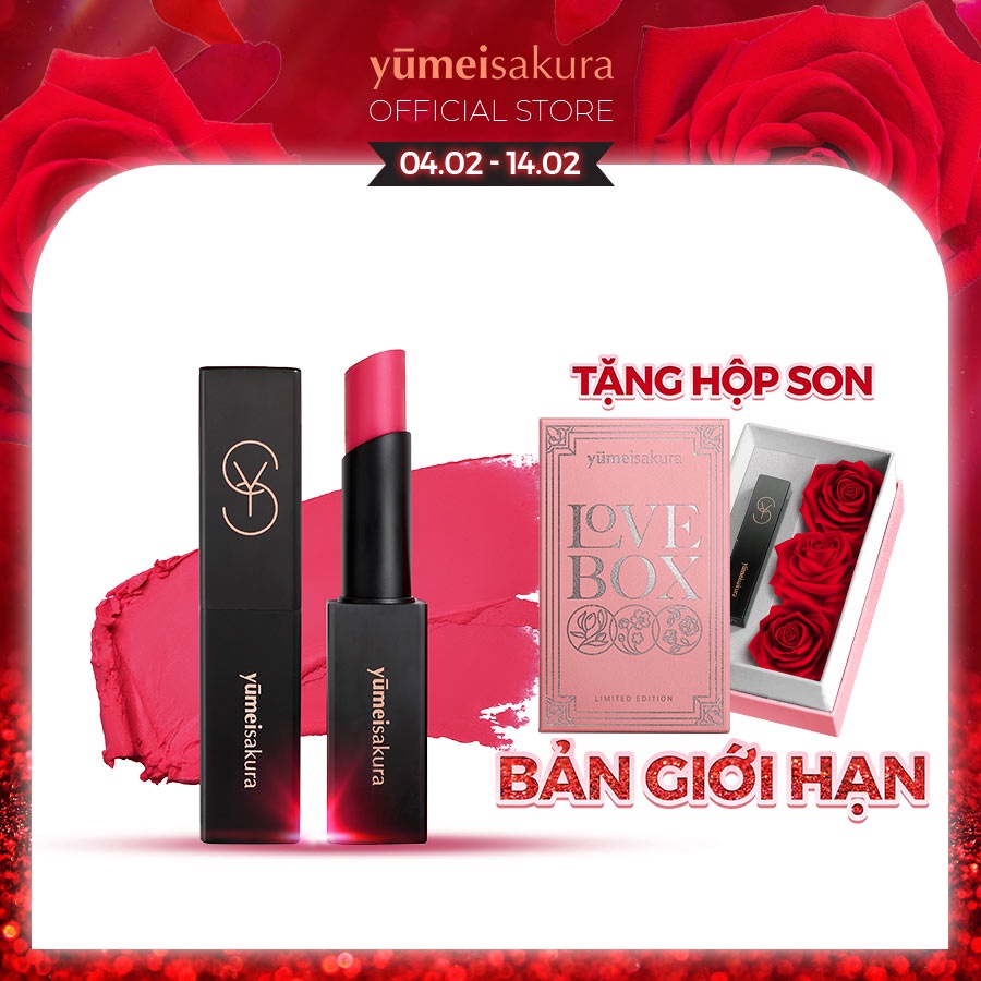 Son Lì Mịn Yumeisakura Matte Revolution Siêu Dưỡng màu Hồng Nguyên Bản YMS08 3.5gr
