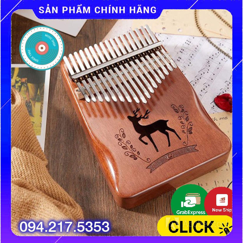 Đàn kalimba chính hãng chọn lọc cho bạn mới tập chơi Tặng phụ kiện búa chỉnh âm EMM0701