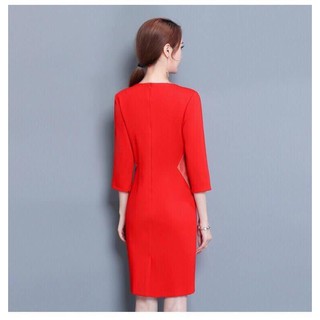 ĐẦM BODY CỔ V KẾT HẠT ĐÁ CAO CẤP MSP-D280968 (HÀNG NHẬP)