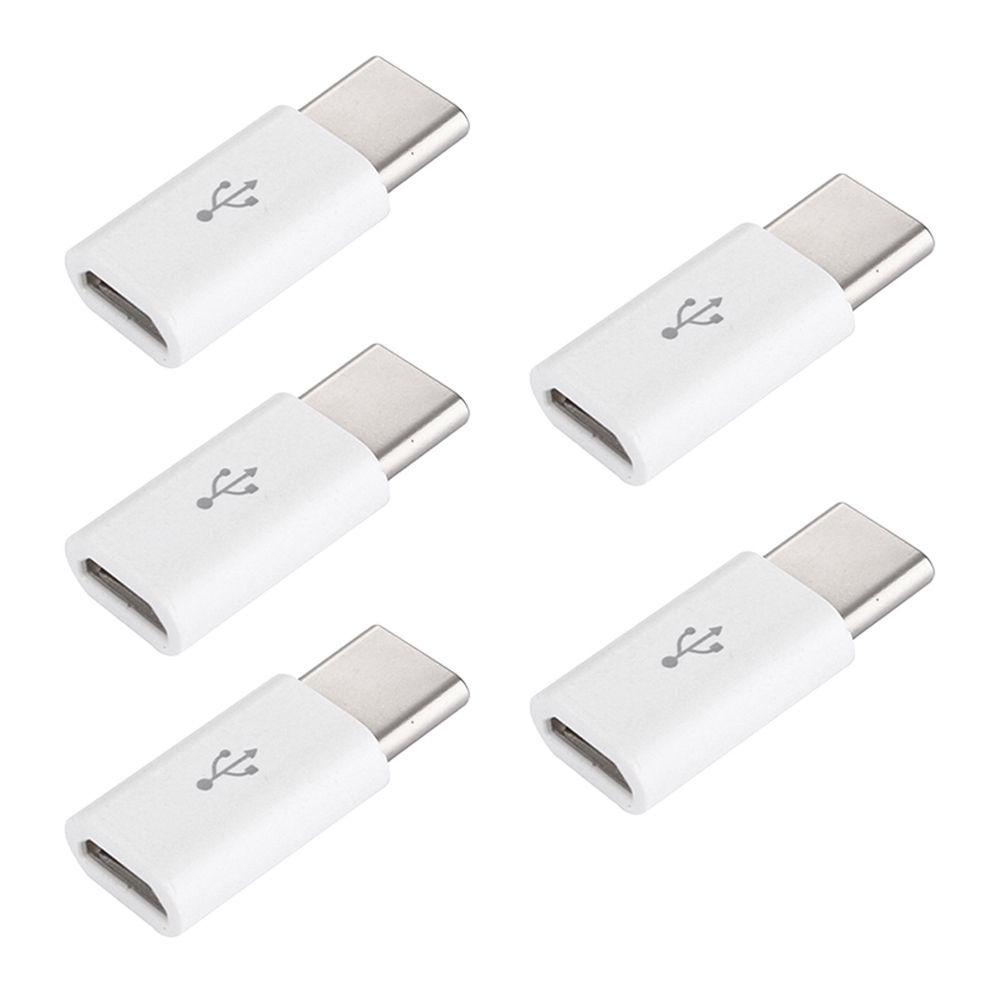 Set 5 Đầu Chuyển Đổi Micro USB Sang USB-C Cho Điện Thoại