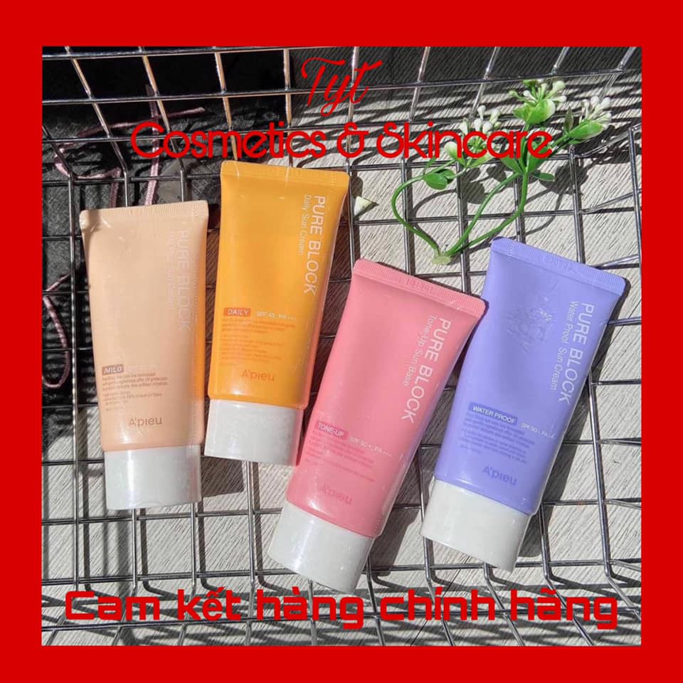 Kem Chống Nắng A'pieu Pure Block Tone-Up Sun Base Spf50+