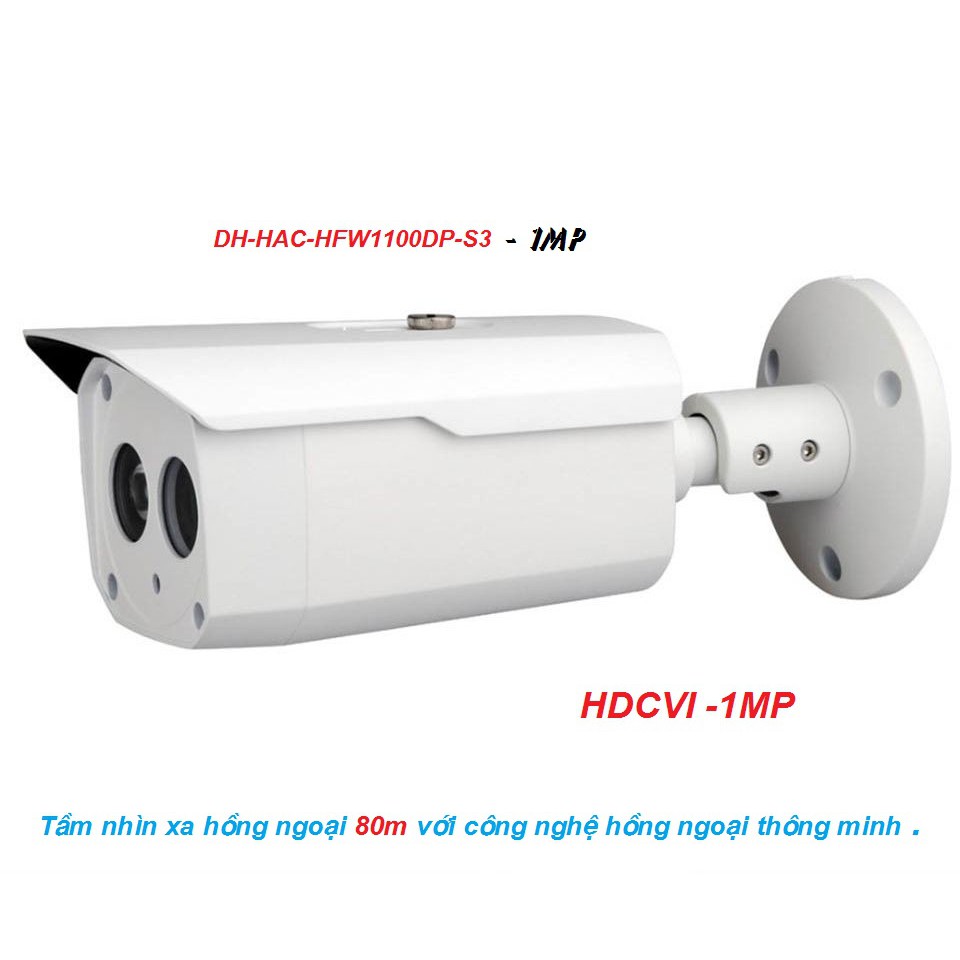 Camera hdcvi dahua DH-HAC-HFW1100DP-S3 -1MP