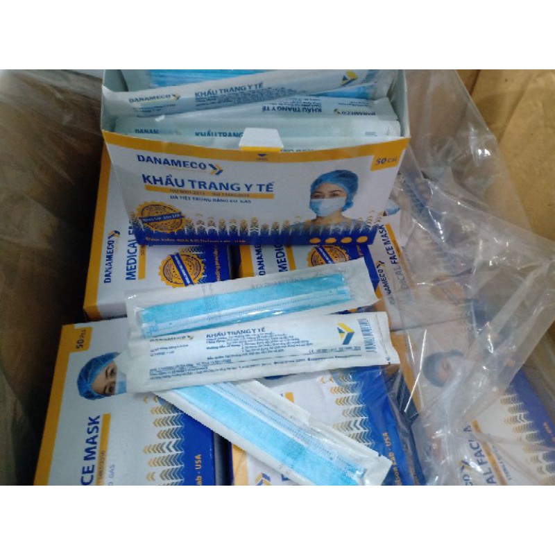 Khẩu trang Danameco TIỆT TRÙNG EO.GAS, MÀNG LỌC CAO CẤP 1 gói/1 cái | BigBuy360 - bigbuy360.vn