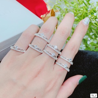 NHẪN NỮ TIM BẠC CHUẨN BẠC TA - NHẪN BẠC THJ