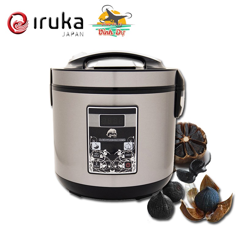 Nồi làm tỏi đen Iruka Japan 5L, có chế độ sấy, 2 chế độ làm tỏi 1 nhánh và nhiều nhánh