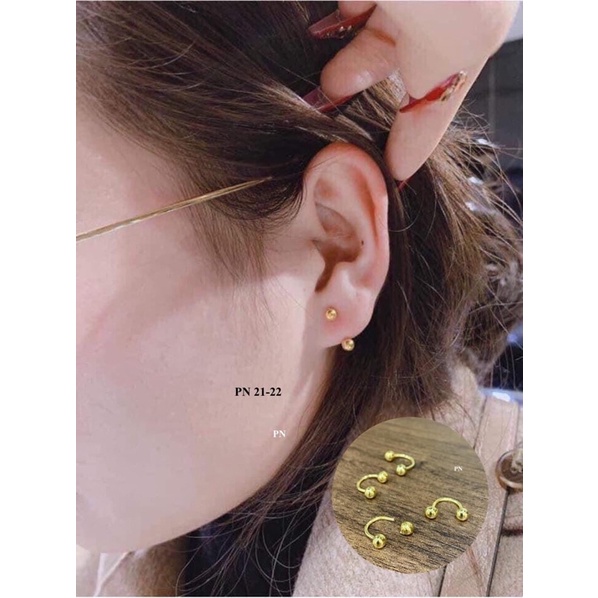 Bông tai ren Vtay gold 10kara