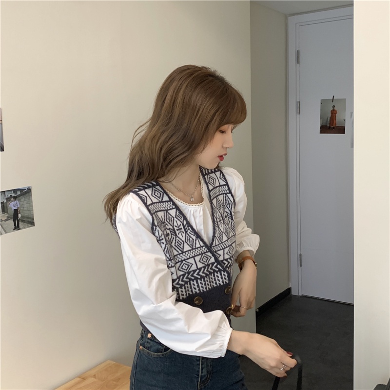 Áo Gile Dệt Kim Kẻ Sọc Thời Trang Cho Nữ | BigBuy360 - bigbuy360.vn