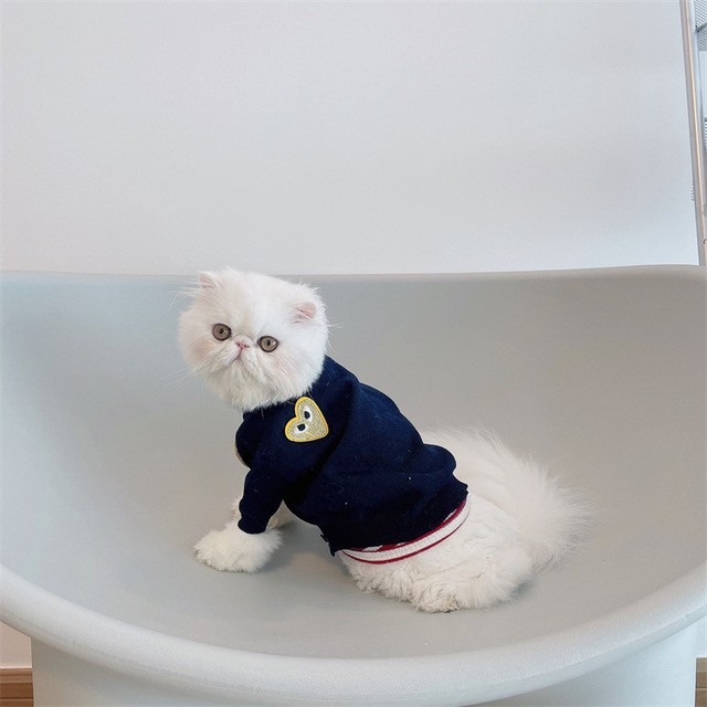 Áo khoác cardigan dệt kim thời trang thu đông xinh xắn dành cho thú cưng