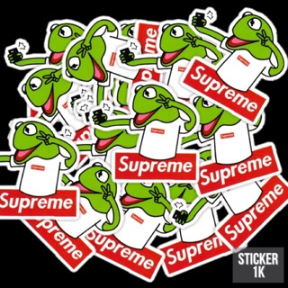 [STICKER 1K] STICKER SUPREME FROG SIÊU CHẤT DÁN TRANG TRÍ ĐT LAPTOP VALI TƯỜNG TỦ KỆ MŨ BẢO HIỂM XE MÁY NOTEBOOK