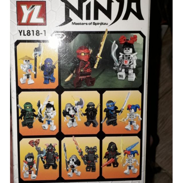 Lắp ráp 1 hộp LegoNinja chiến đấu với ma xương YL818