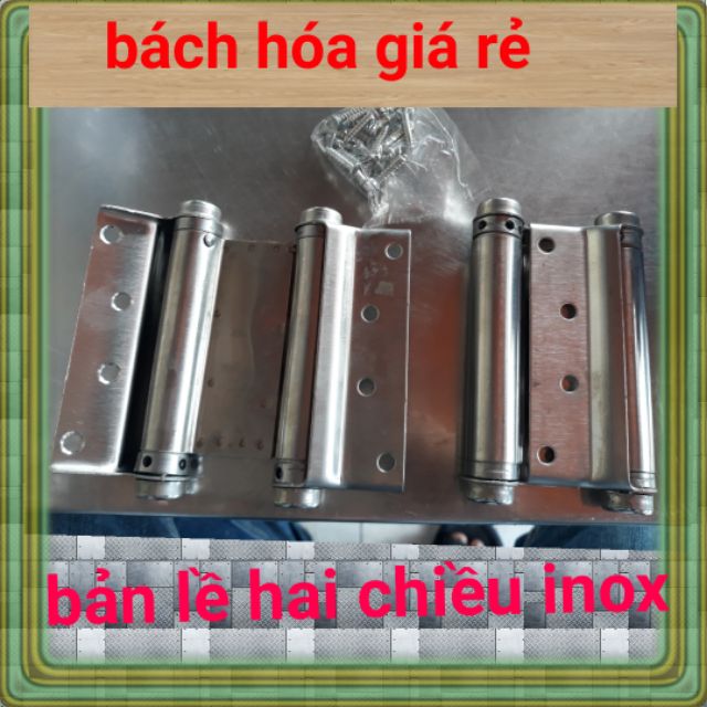 BẢN LỀ HAI CHIỀU INOX 304 ( 2  cái )