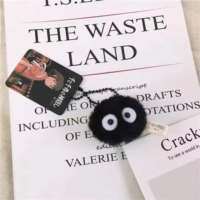 Móc khóa phim hoạt hình Vùng đất linh hồn/Spirited Away nhân vật bồ hóng xinh xắn