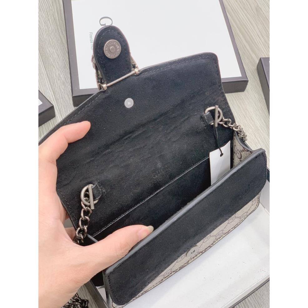 [ẢNH TỰ CHỤP-Nhập mã LUXUVIP1 giảm 10k] - Túi Đeo Chéo Nữ Gucci Hoạ Tiết Đầu Rồng, Ruột Lót Lông, Full Box | BigBuy360 - bigbuy360.vn