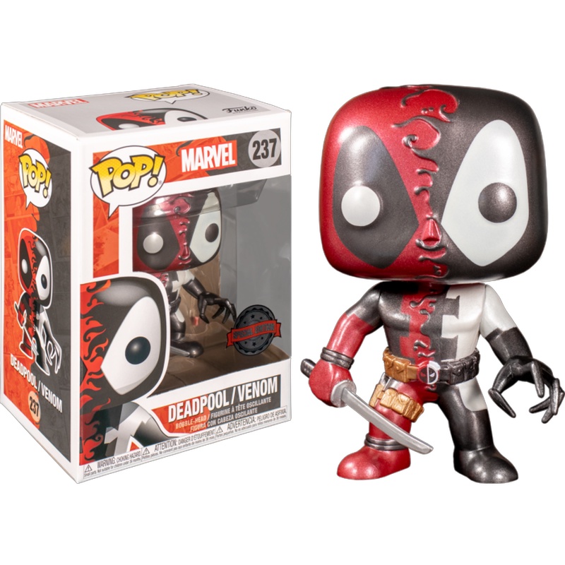 Đồ chơi mô hình funko pop 237 Deadpool/Venom (Metallic) - Marvel