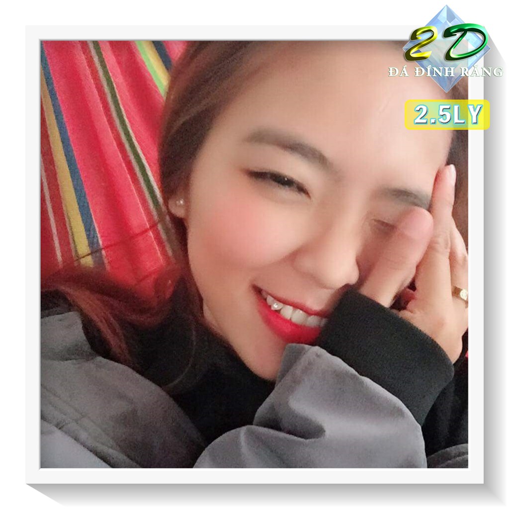 Kim cương nhân tạo đính răng Swarovski Gems 2.5LY