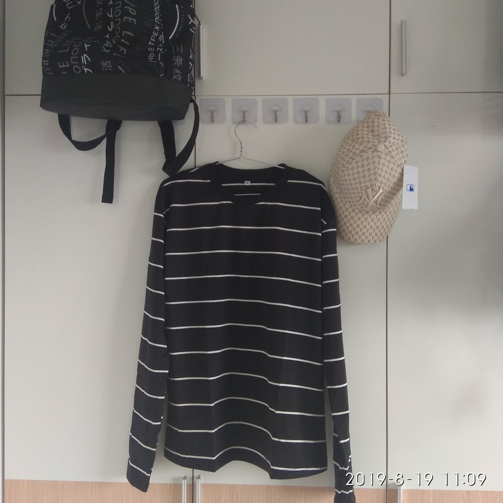 [Ảnh Thật + Video] Áo Stripped Pull Black Korean | Áo Kẻ Sọc Ngang Đen Trắng Dạo Phố Hàn Quốc | BigBuy360 - bigbuy360.vn