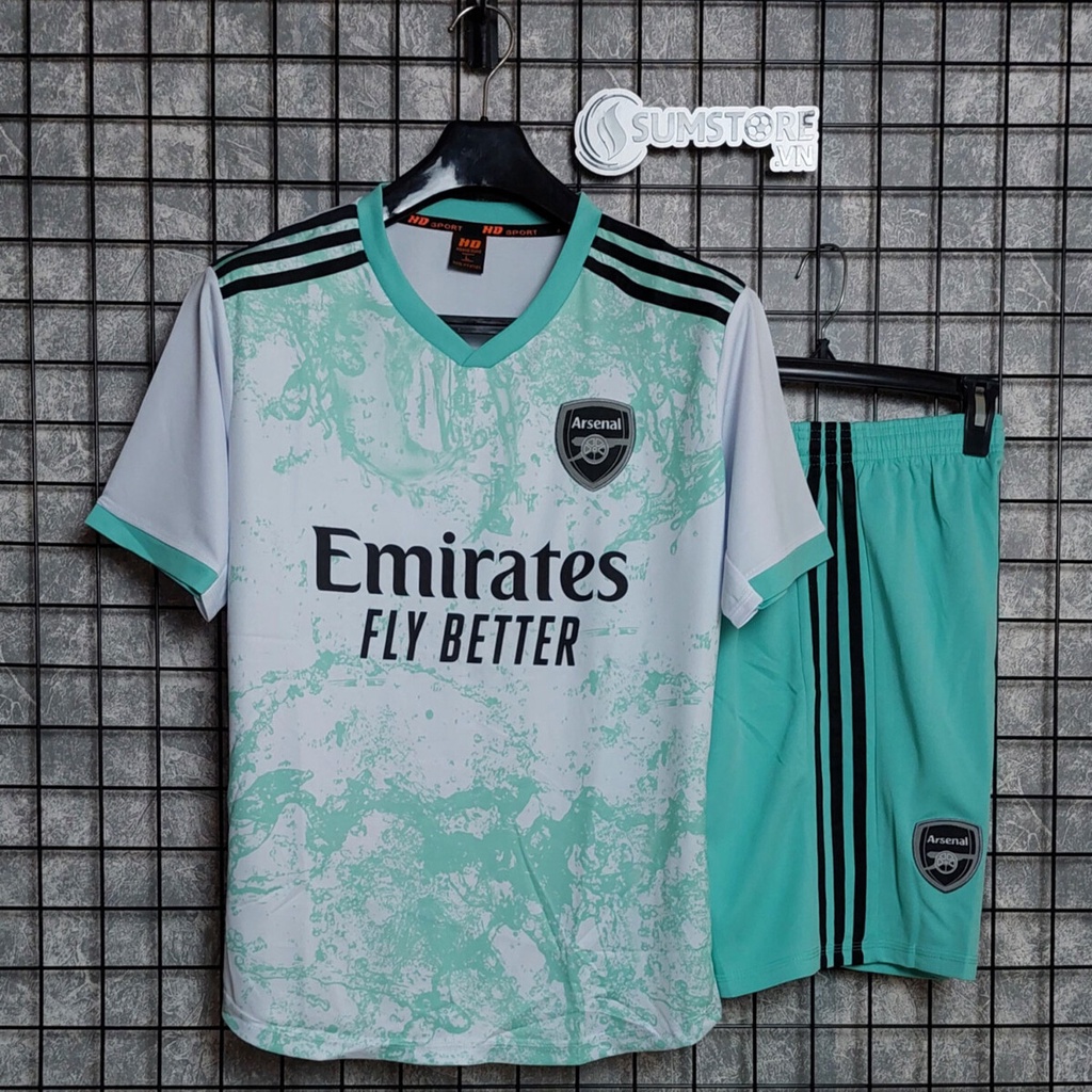 Áo Arsenal Trắng Ngọc HD Mùa 2022 2023 Mẫu Cực Đẹp - Đồ Đá Banh Thể Thao Nam Nữ Mới Chất Lượng Cao Cấp