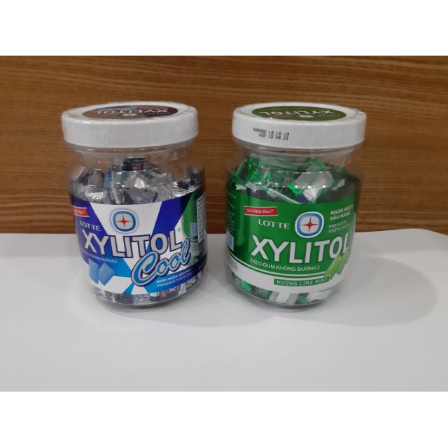 HŨ KẸO GUM KHÔNG ĐƯỜNG XYLITOL I COOL, CHANH BẠC HÀ l 275,5g (95 gói x 2,9g)
