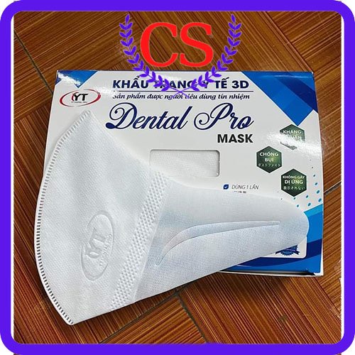 Hộp 50 chiếc khẩu trang y tế 3D Dental Pro Mask lọc khuẩn 99%