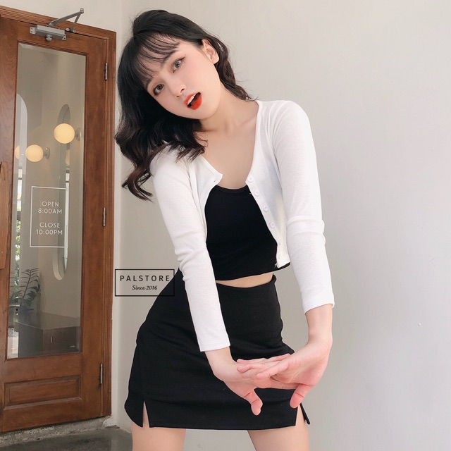 Chân váy chữ A xẻ tà ( có lót quần) | BigBuy360 - bigbuy360.vn