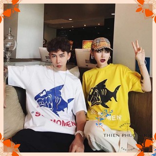 Áo thun nam nữ tay lỡ in cá 🦈🦈🦈
