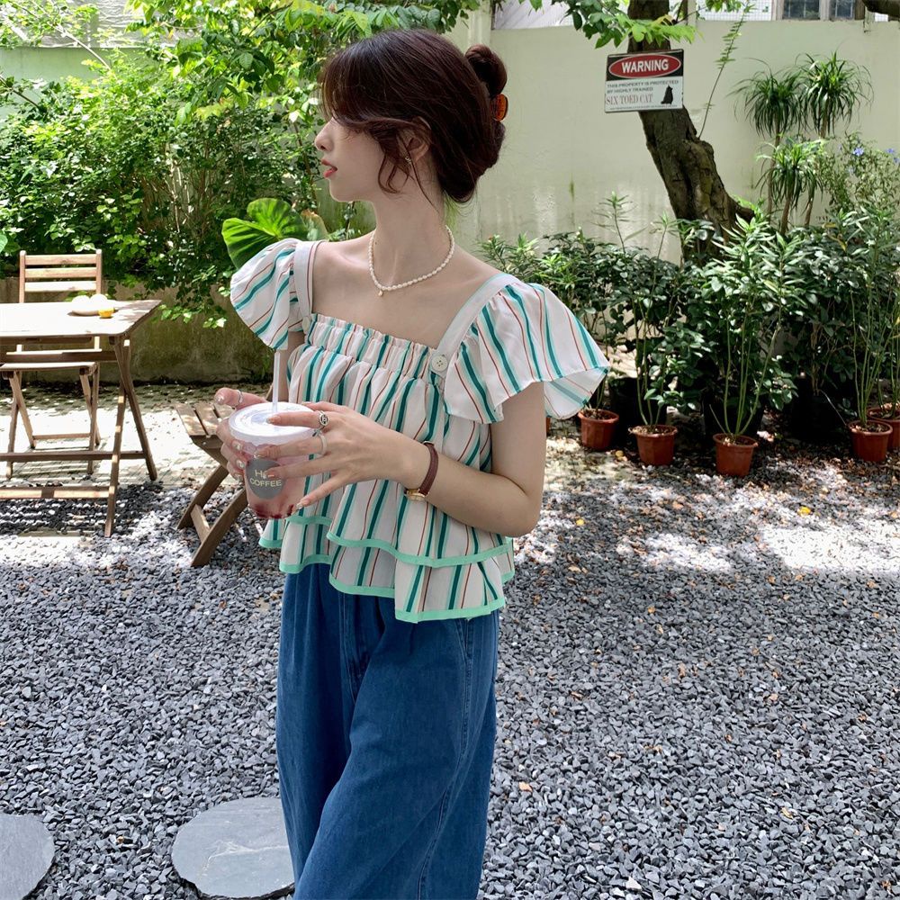 Áo Thun NgắN Tay Kẻ SọC Ngang JL-TX-489