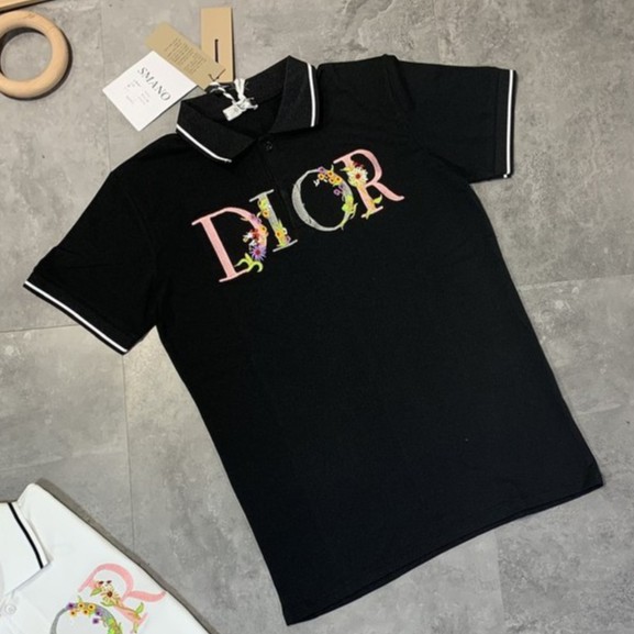 Áo Thun Nam Cổ Dệt, Áo Phông Polo In Chữ Cách Điệu Độc Lạ Chất Thun Cá Sấu Thoáng Khí - AC82 - Xuongmaytrungkien | BigBuy360 - bigbuy360.vn