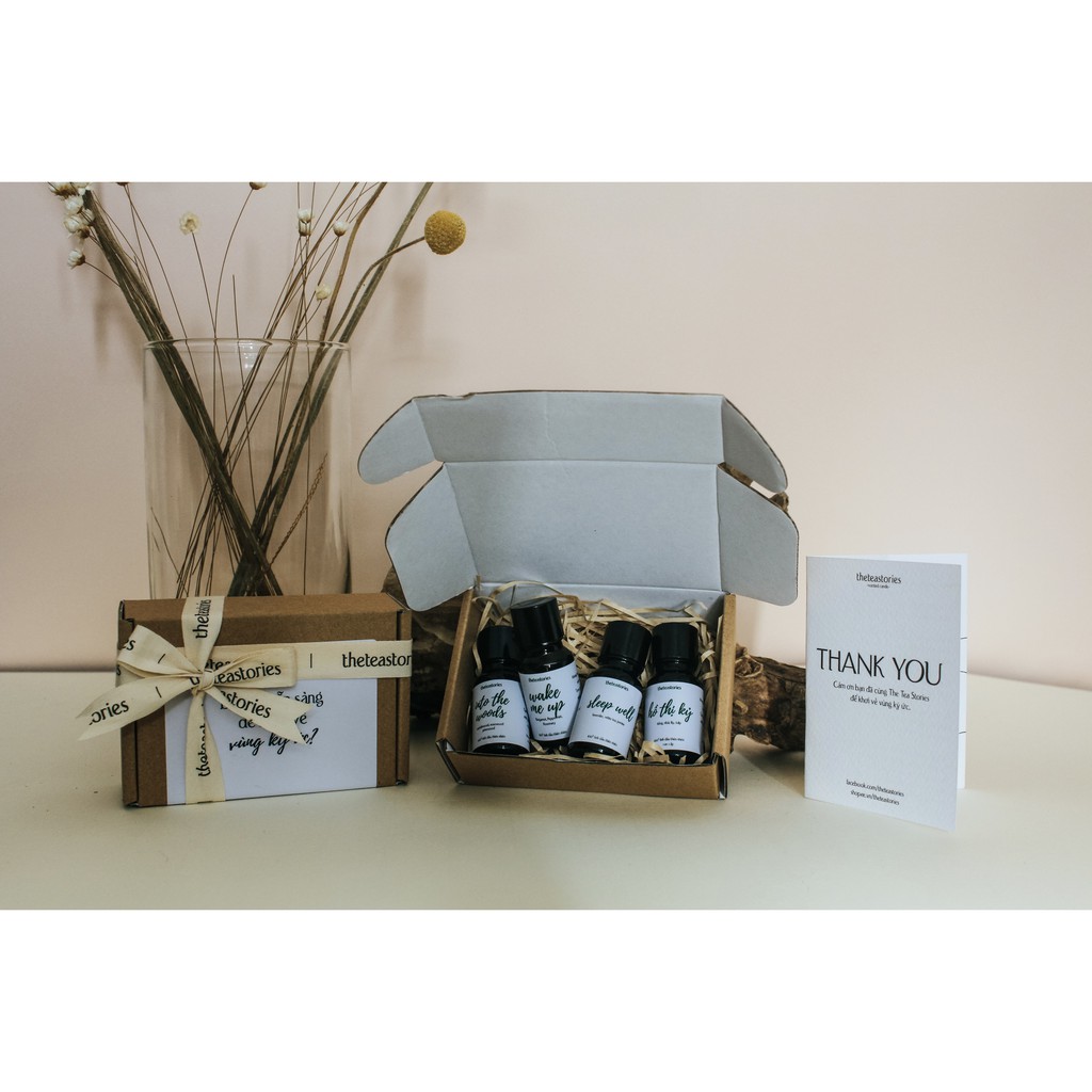 Tinh dầu đơn hương cao cấp 10ml tặng kèm thiệp xinh - The Tea Stories - Liệu pháp mùi hương