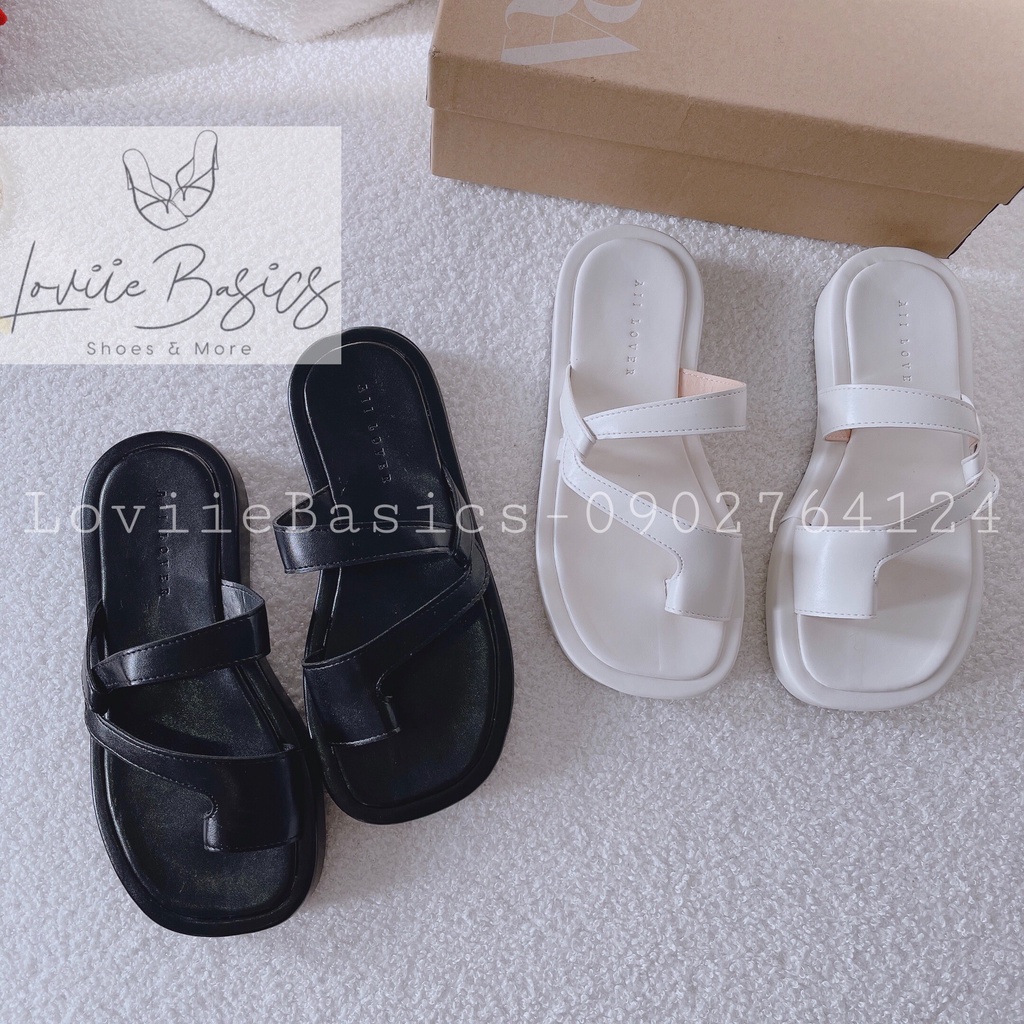 DÉP XUỒNG LOVIIE BASICS - DÉP THỜI TRANG NỮ PHONG CÁCH QUAI CHÉO 1 BÊN ĐẾ BẰNG NỮ TÍNH - D220349